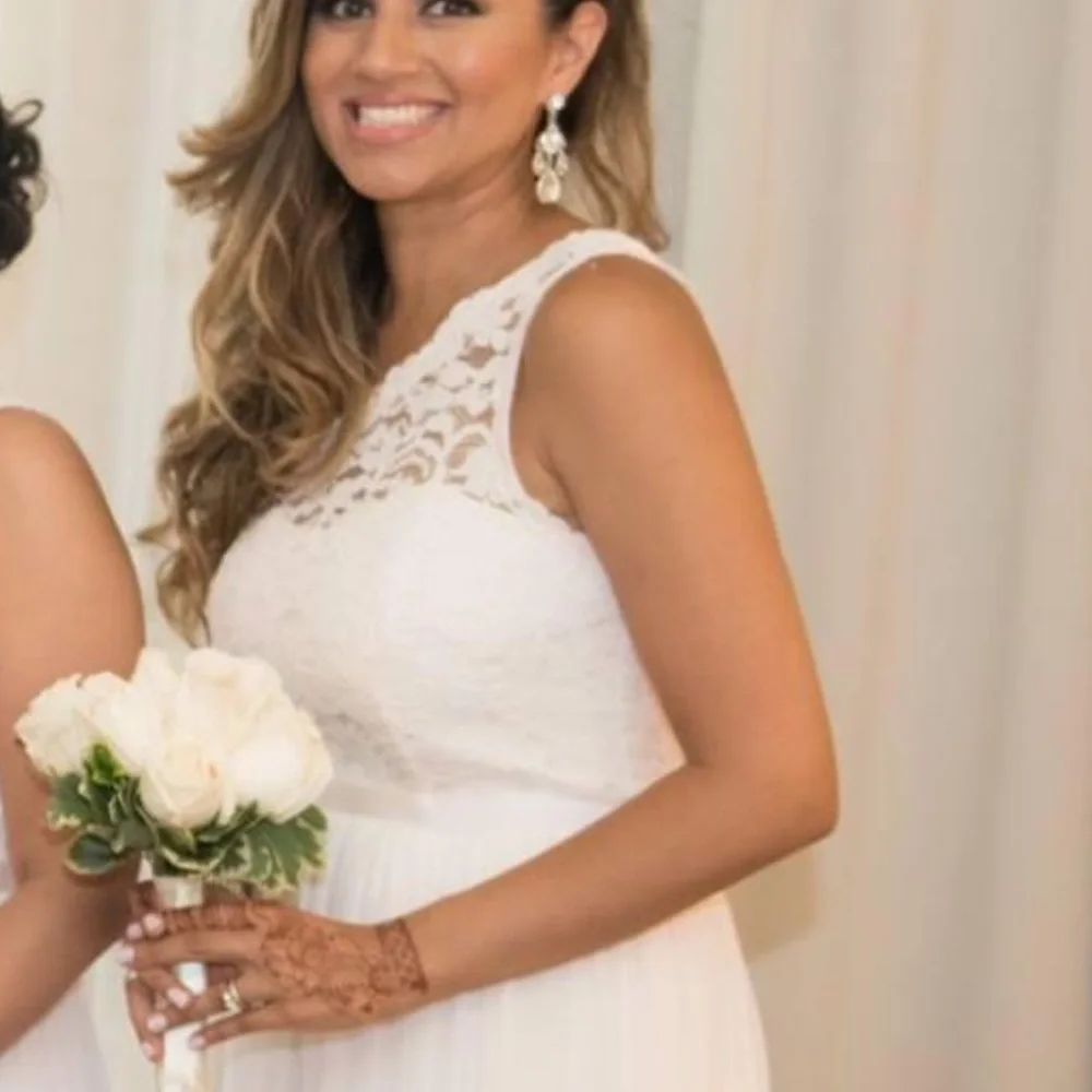 David’s Bridal one shoulder bridesmaid dress. Worn once. - Picture 6 of 10